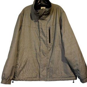 NOBO No Boundaries Men's Black Soot Plaid Coat/Jacket Size XL Quilted Lining